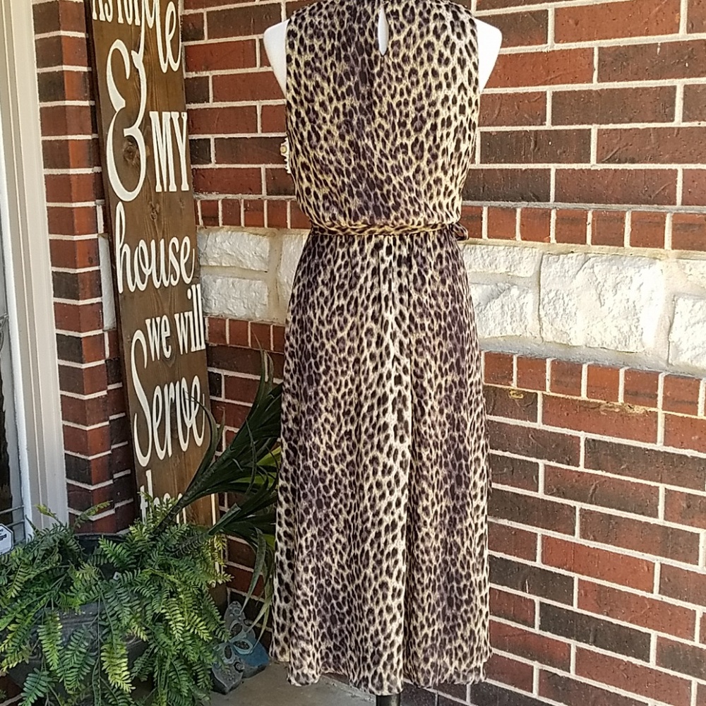 MSK Leopard Midi Dress - Picture 4 of 7